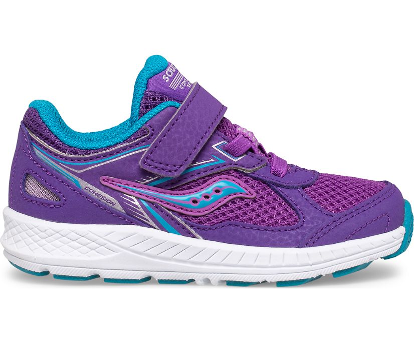 Tenis Saucony Cohesion 14 A/C Jr. Niños Morados | México 801XYUF